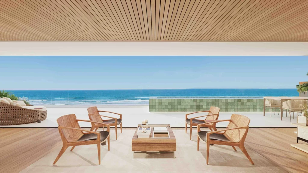 Imagem ilustrativa do living de apartamento do VIEW Ocean, em Imbituba